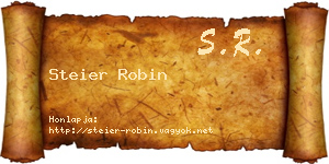 Steier Robin névjegykártya
